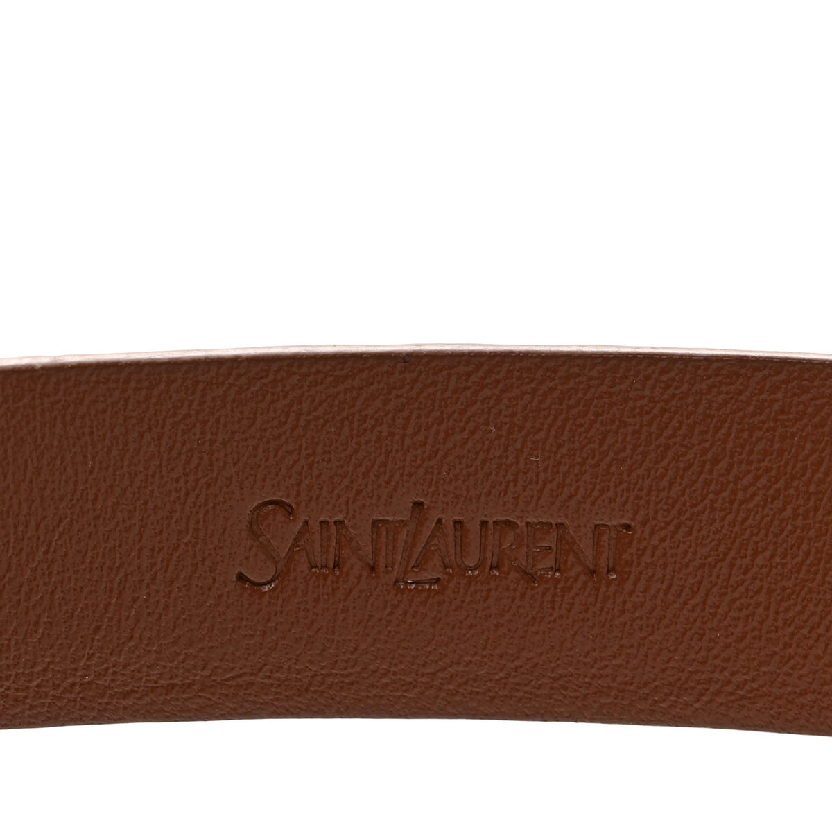 Calfskin Crocodile Embossed Monogram Buckle Belt 75 30 Vegetable Brown