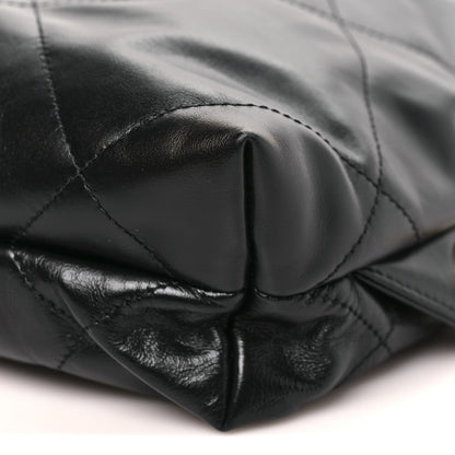 Chanel Shiny Calfskin Quilted Chanel 22 Backpack Black 10 of 10