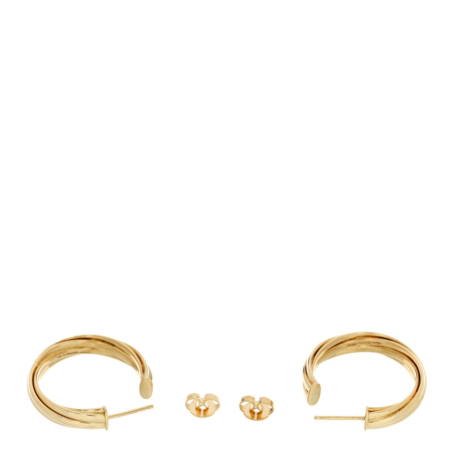 Tiffany 18K Yellow Gold Paloma Picasso Small Melody Hoop Earrings 3 of 5