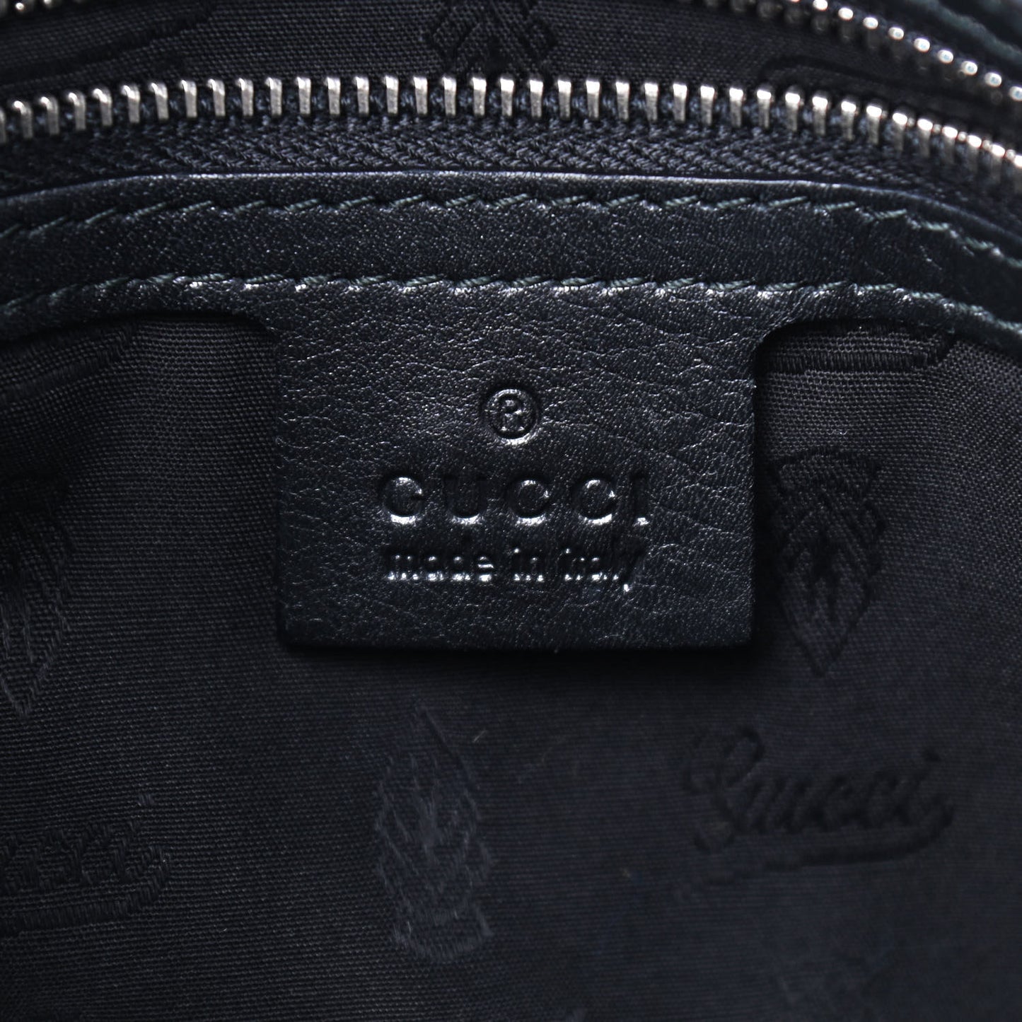 Guccissima Medium GG Twins Shoulder Bag Black