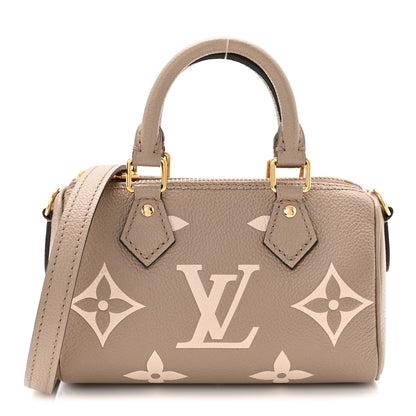 Louis Vuitton Empreinte Monogram Giant Nano Speedy Tourterelle Creme 1 of 10