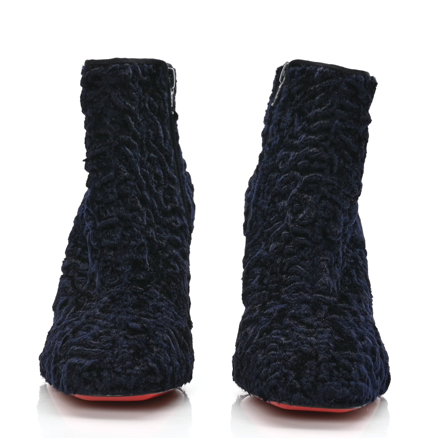 Christian Louboutin Tissu Poodle Hilconico 85 Booties 36 Marine Granite 2 of 7