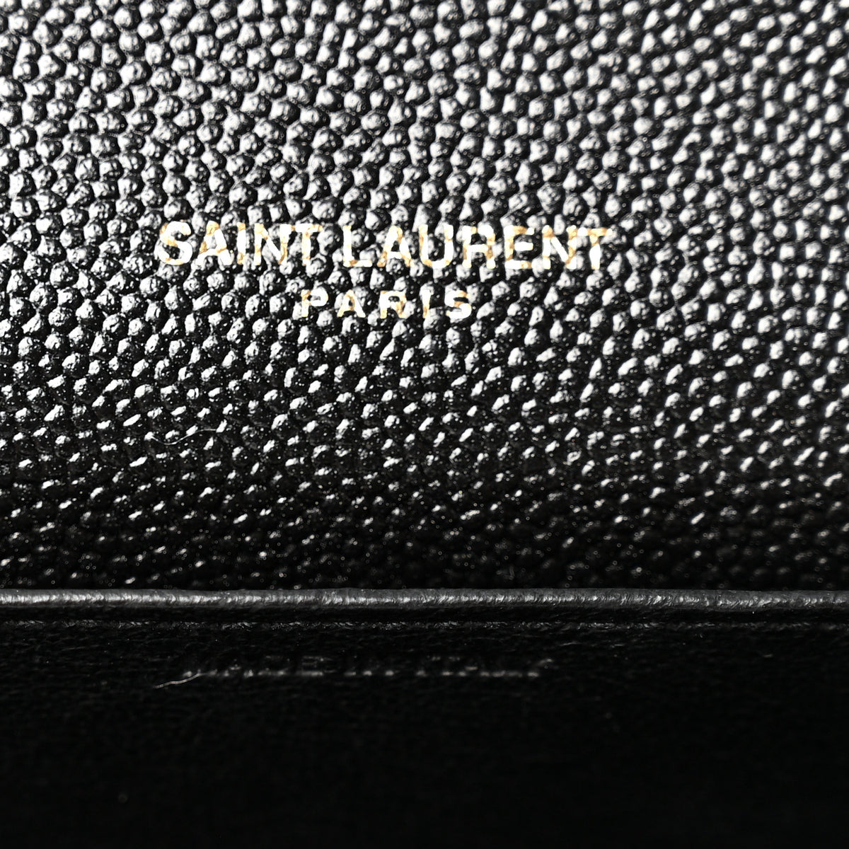 Saint Laurent Grain de Poudre Uptown Chain Wallet Black 5 of 9