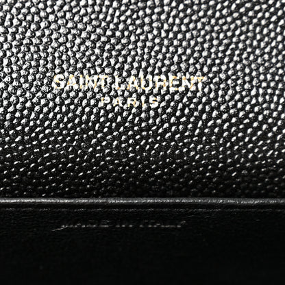 Saint Laurent Grain de Poudre Uptown Chain Wallet Black 5 of 9