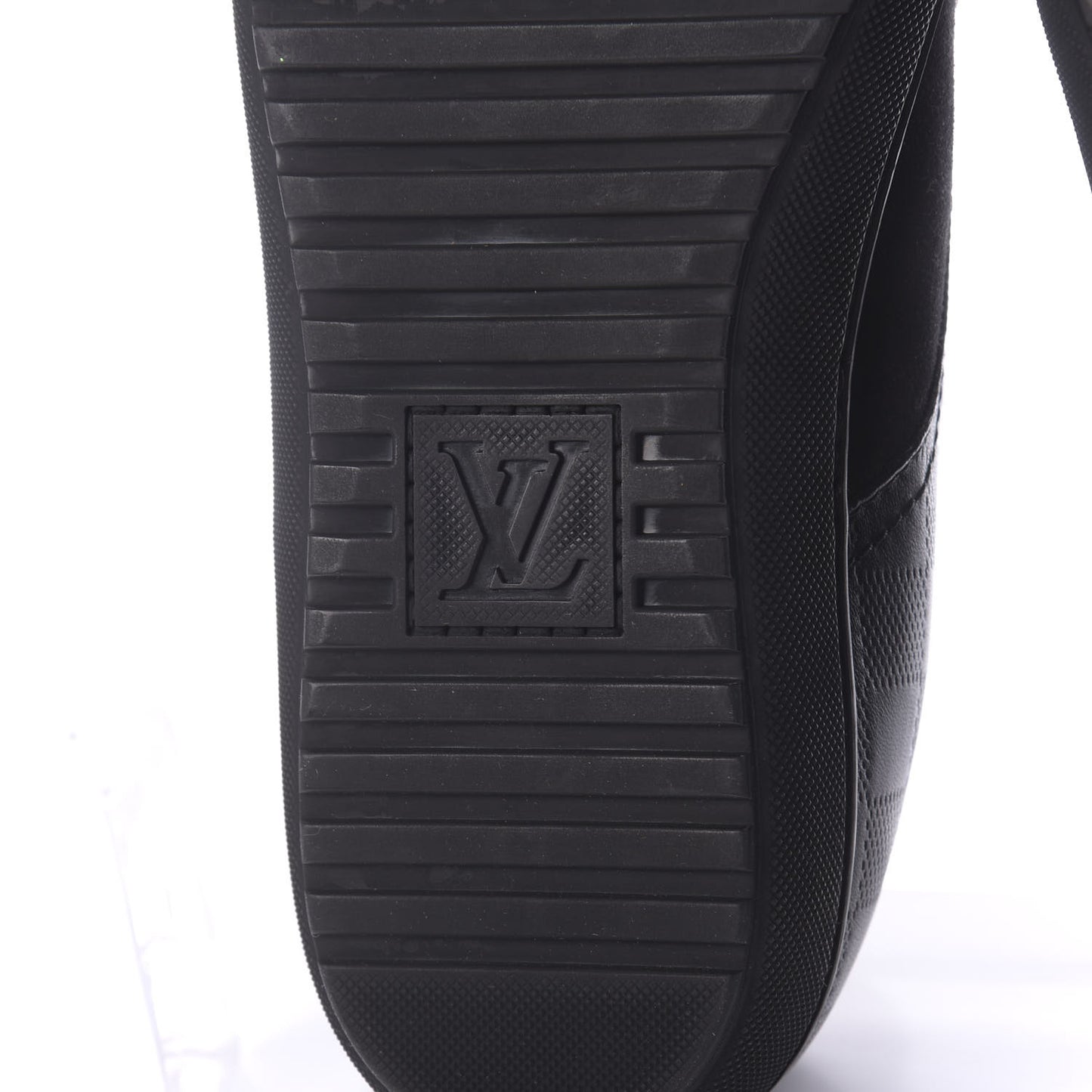 Damier Infini Suede Mens Team Derby Sneakers 8 Black