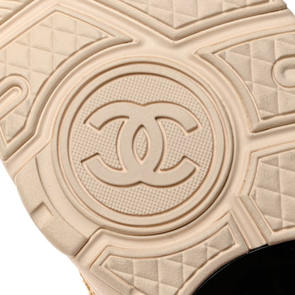 Chanel Braided Raffia Womens CC Sneakers 36 Beige 8 of 9