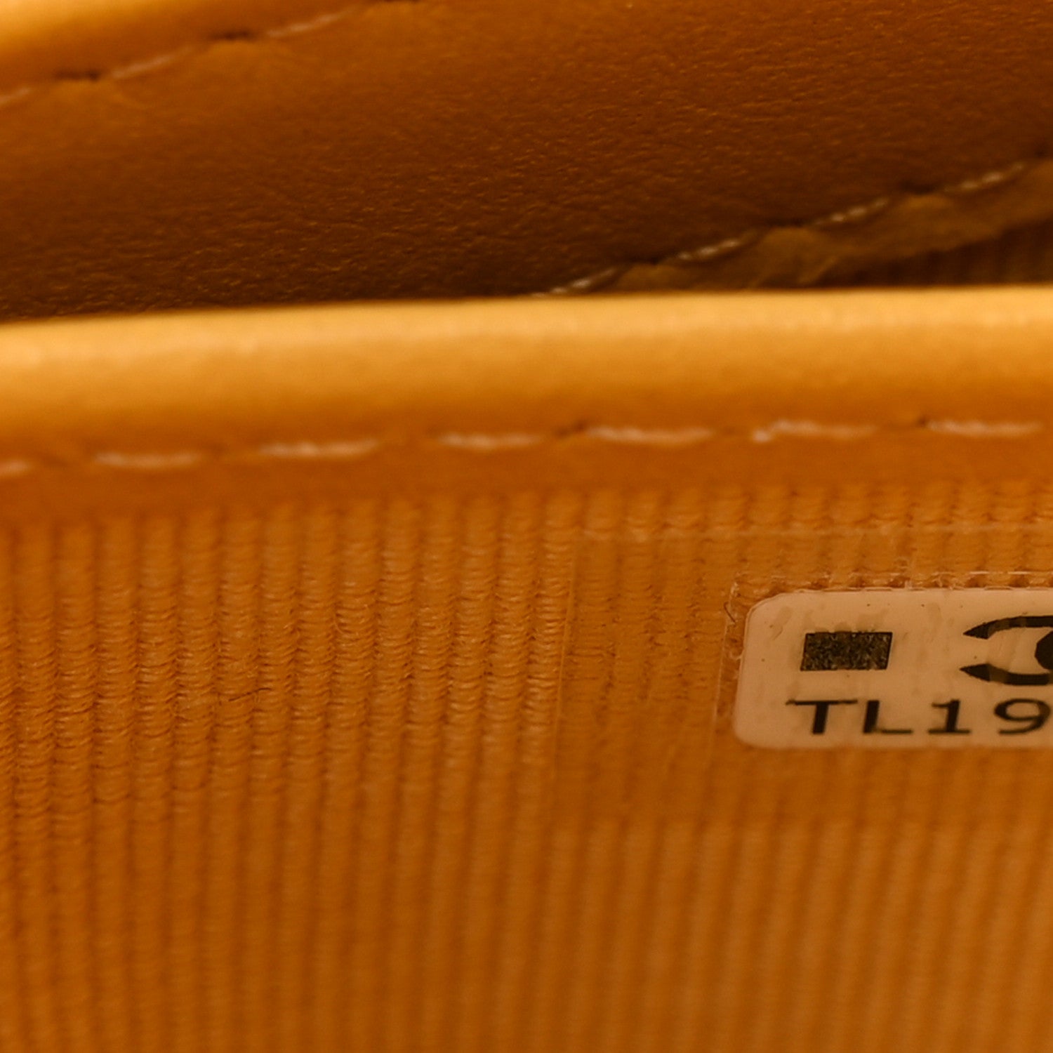 Chanel Lambskin Quilted Chanel 19 Flap Card Holder Yellow 8 of 9