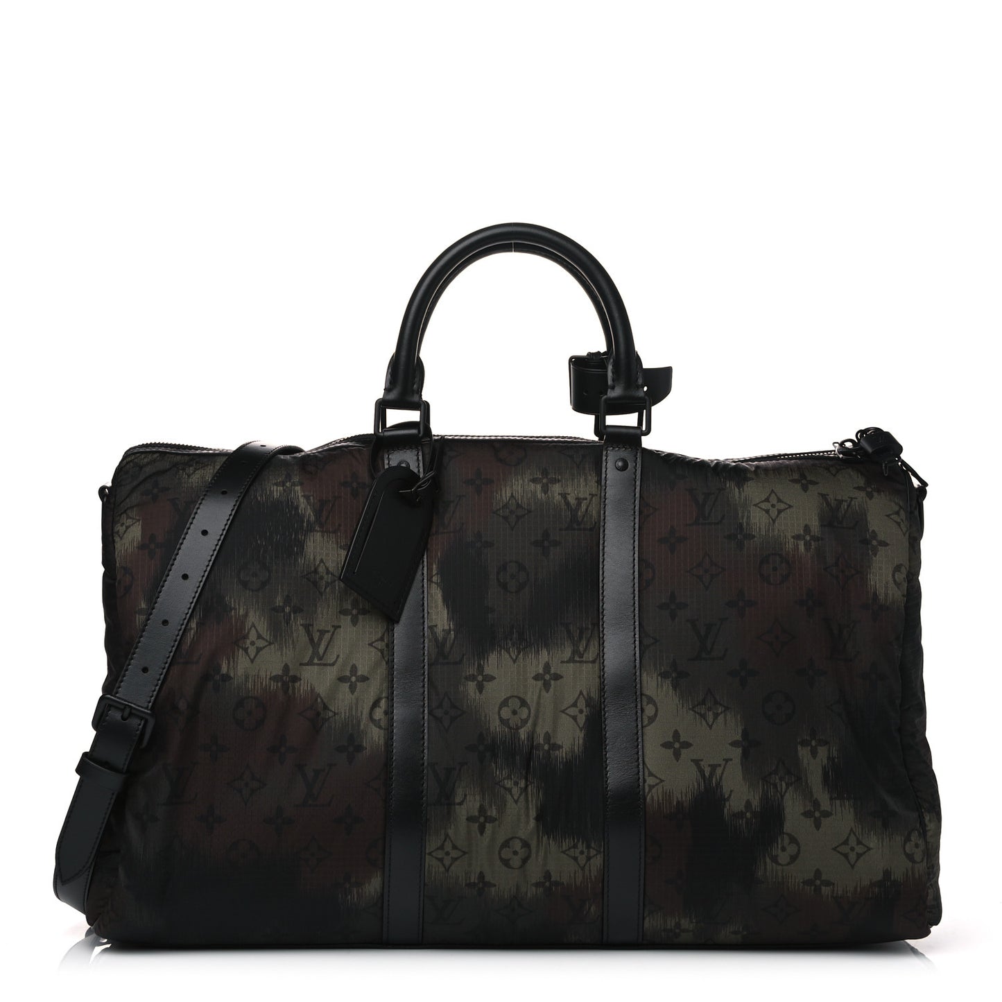 Nylon Monogram Camouflage Keepall Bandouliere 50 Kaki