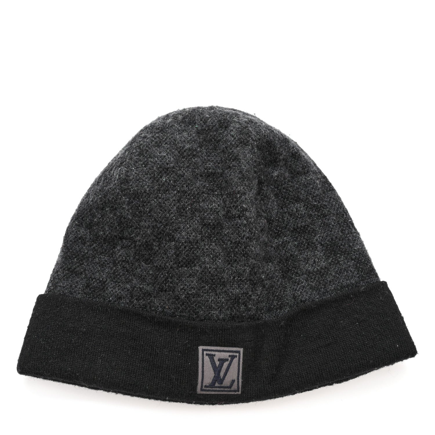 Louis Vuitton Wool Bonnet Petit Damier Graphite Beanie Hat 1 of 5