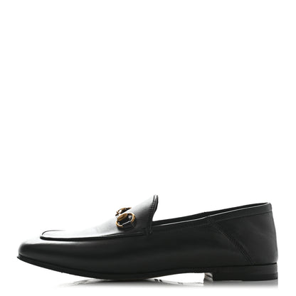 Gucci Lambskin Womens Brixton Horsebit Loafers 35.5 Black 1 of 7