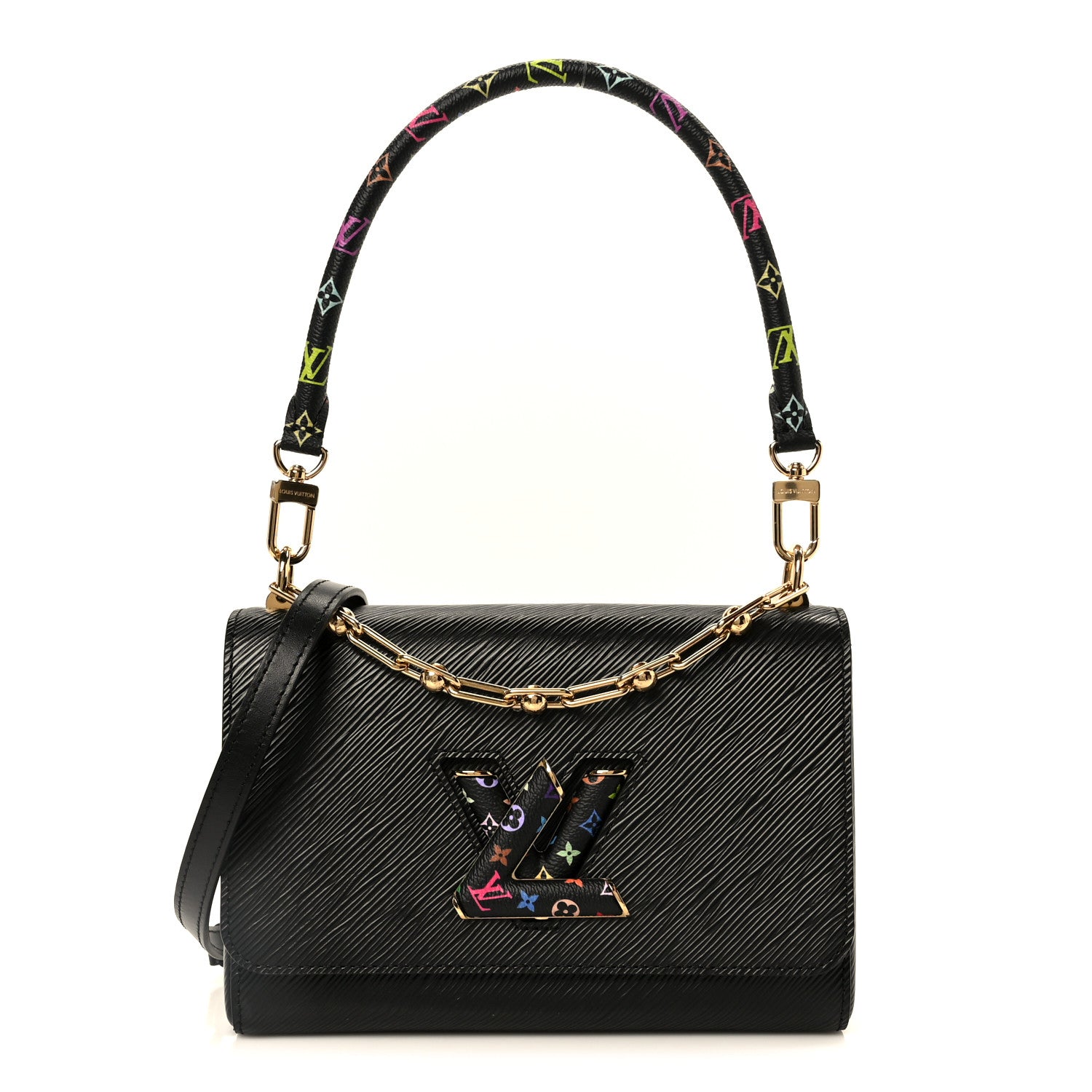 Louis Vuitton LV X TM Epi Twist MM Slim Shoulder Bag Black 1 of 10