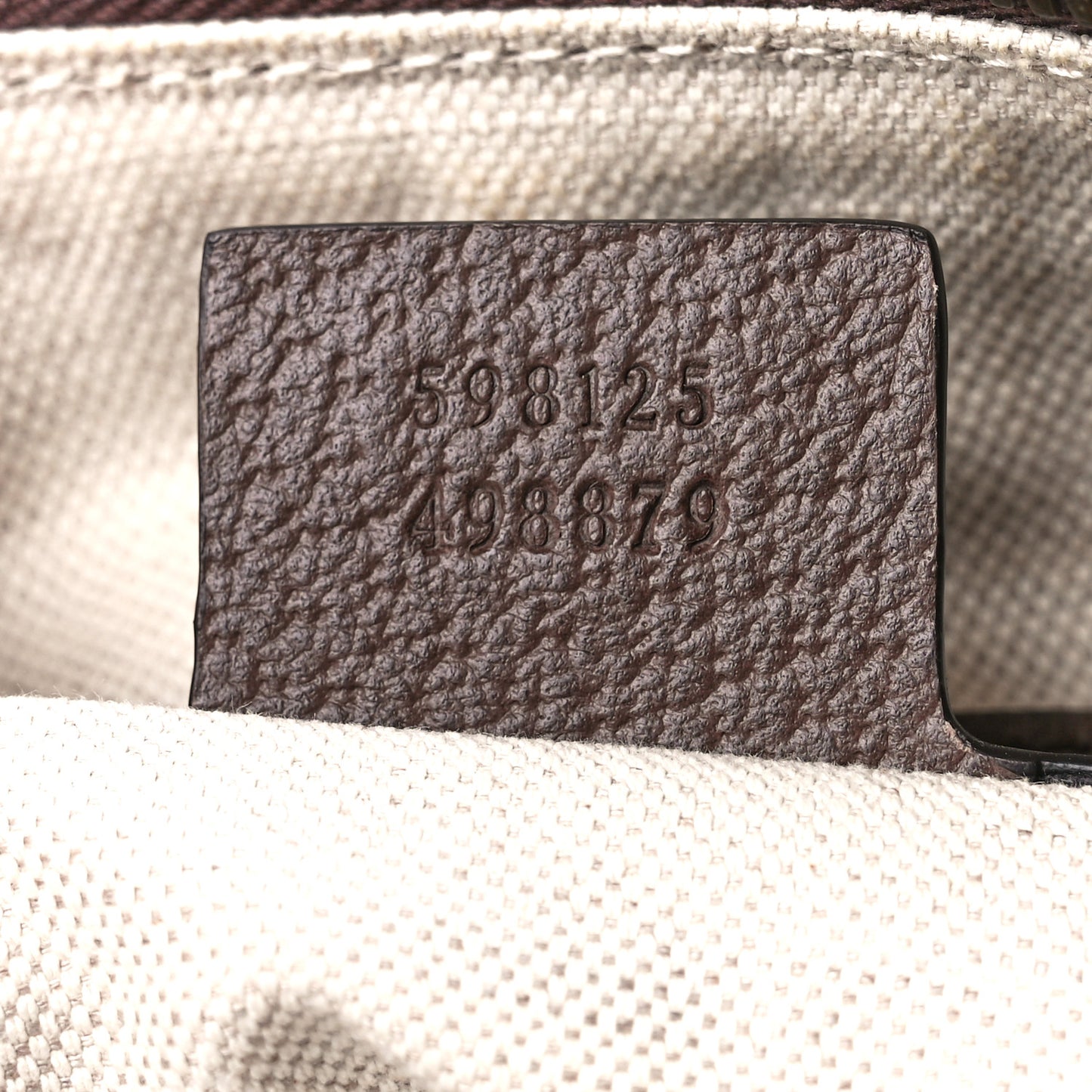 GG Supreme Monogram Web Small Ophidia Half Moon Hobo Brown