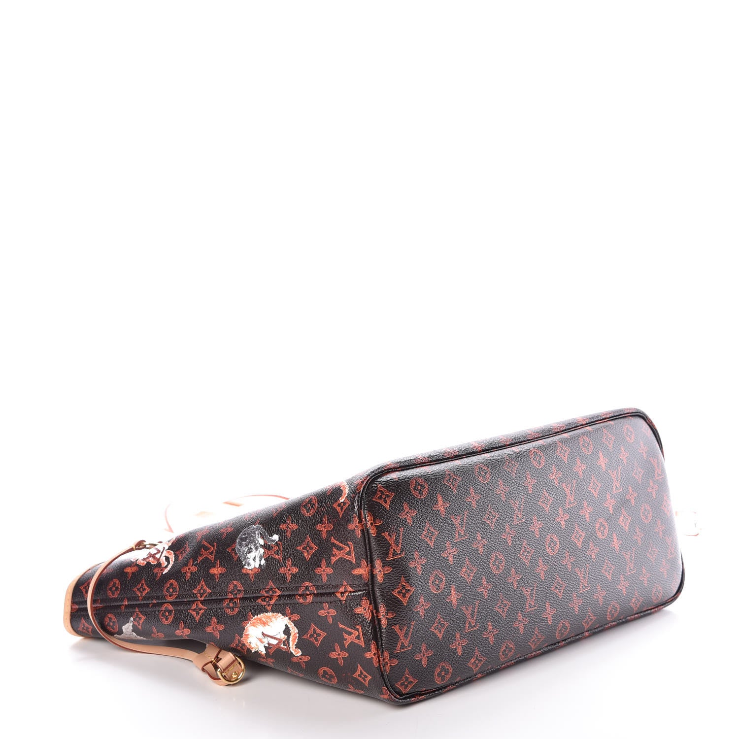 Louis Vuitton Catogram Neverfull MM Marron 5 of 11