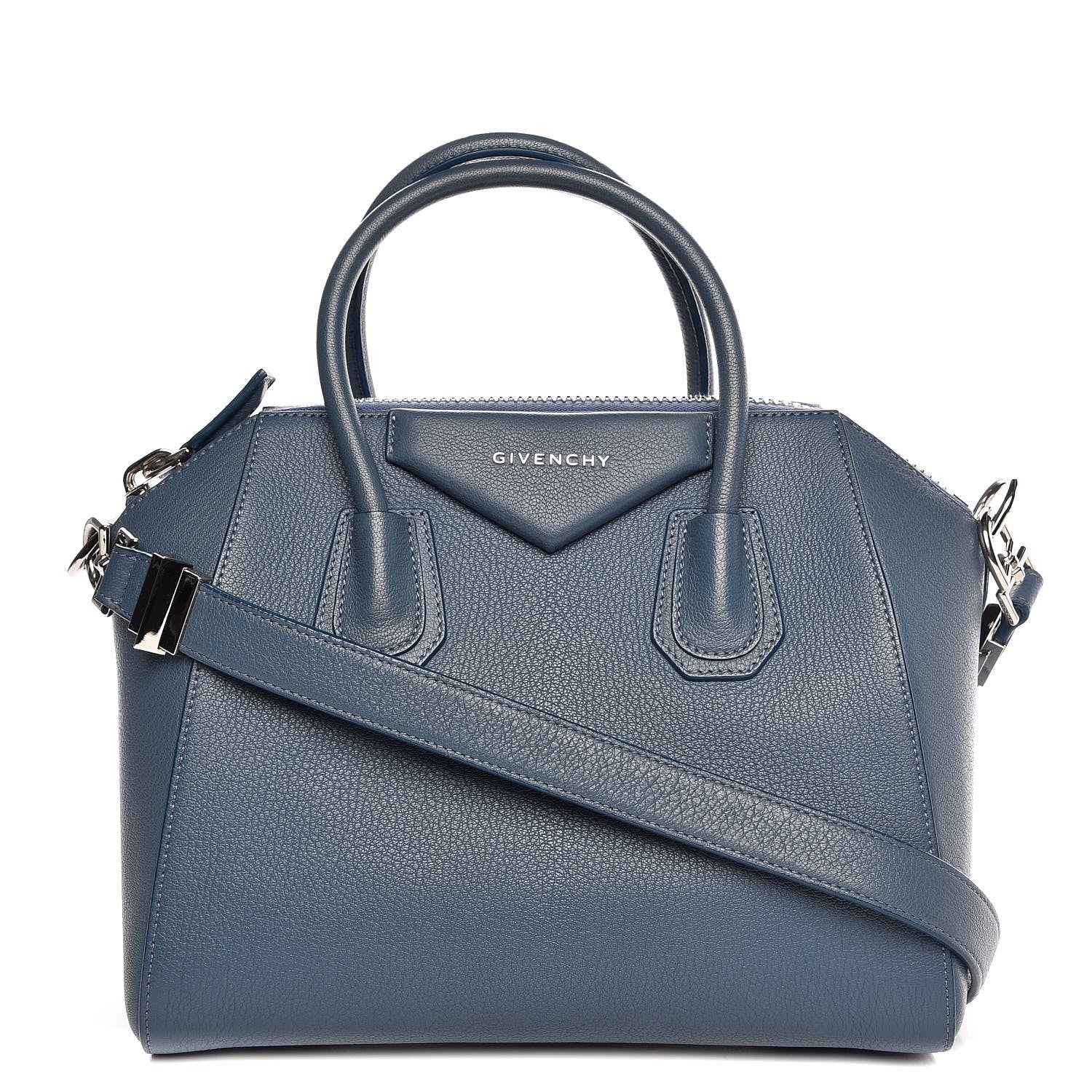 Givenchy Sugar Goatskin Small Antigona Blue Mineral 1 of 10
