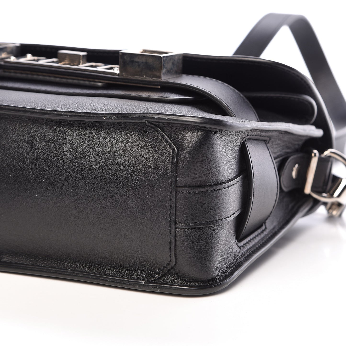 Calfskin Mini PS11 Classic Shoulder Bag Black