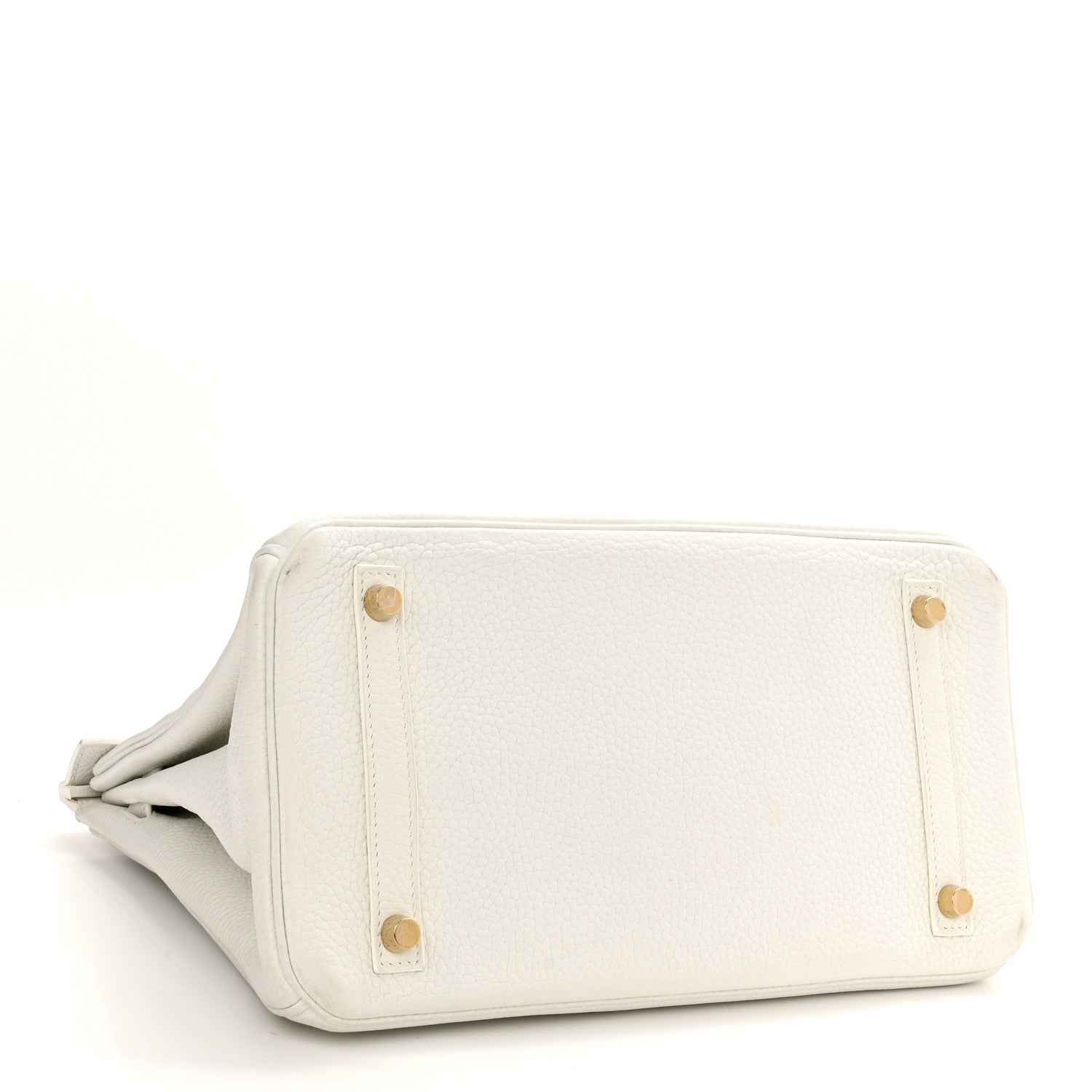 Hermes Taurillon Clemence Birkin 30 White 3 of 14