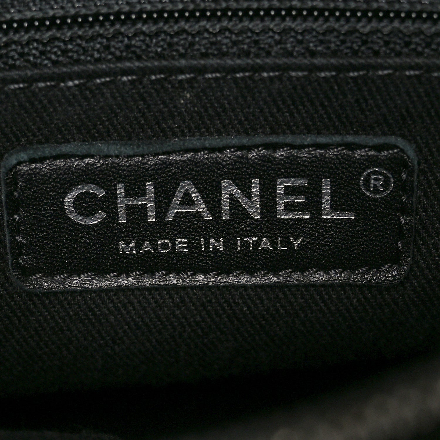 Chanel Metallic Goatskin Quilted Small City Rock Shopping Tote Black 6 of 10