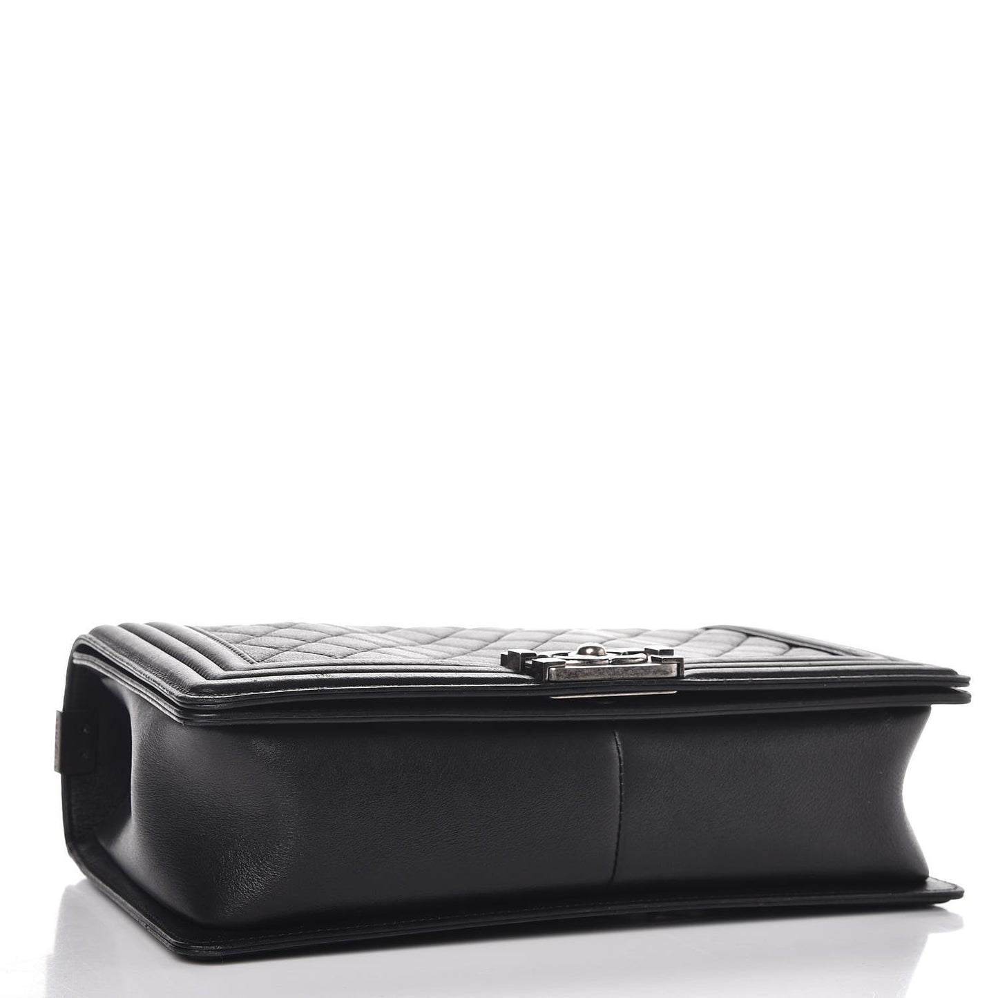 Lambskin Quilted New Medium Boy Flap Black