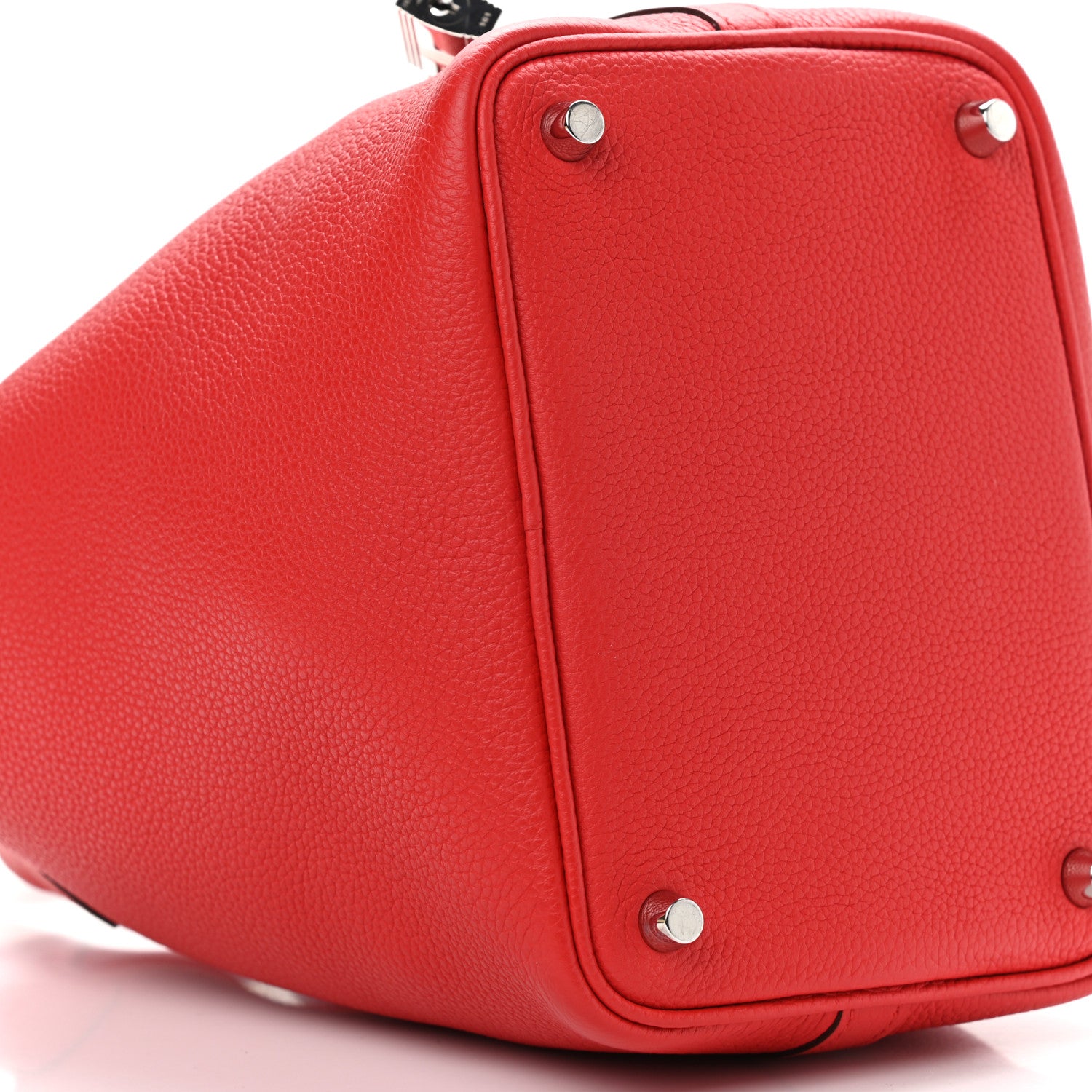 Hermes Taurillon Maurice Picotin Lock 18 PM Rouge De Coeur 9 of 10