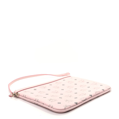 MCM Visetos Liz Shopper Tote Pouch Light Pink 4 of 7
