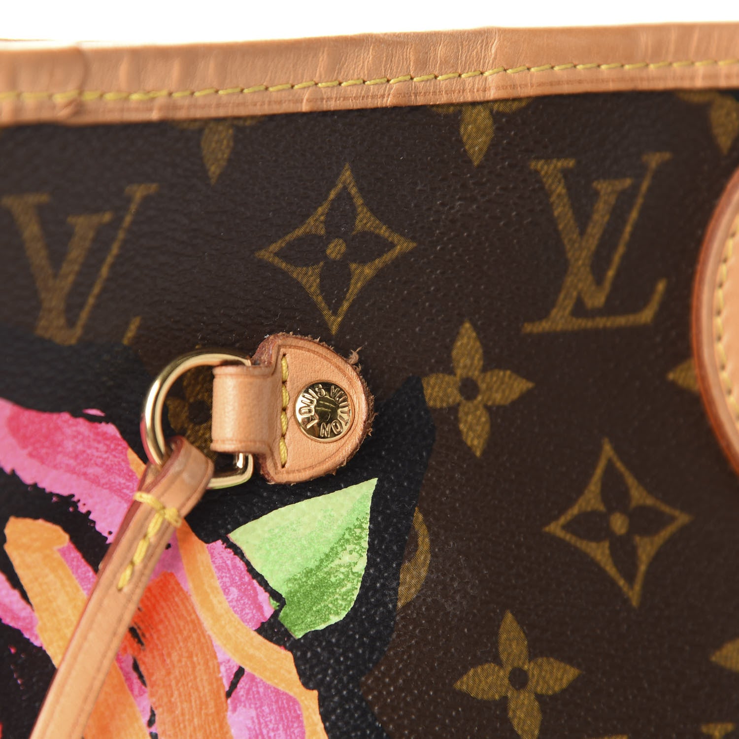 Louis Vuitton Monogram Roses Neverfull MM 14 of 17