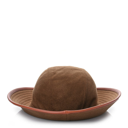 Hermes Cashmere Colette Hat 58 Brun D' Automne Cognac 4 of 7