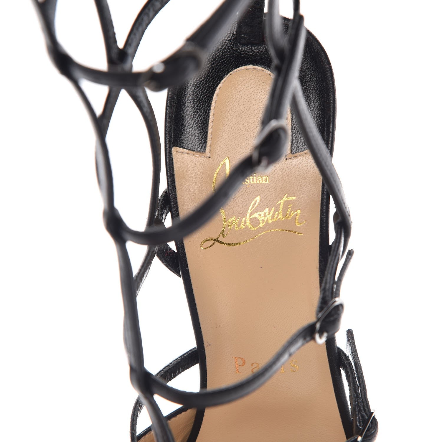 Christian Louboutin Kid Kadreyana 100 Pumps 38 Black 7 of 8