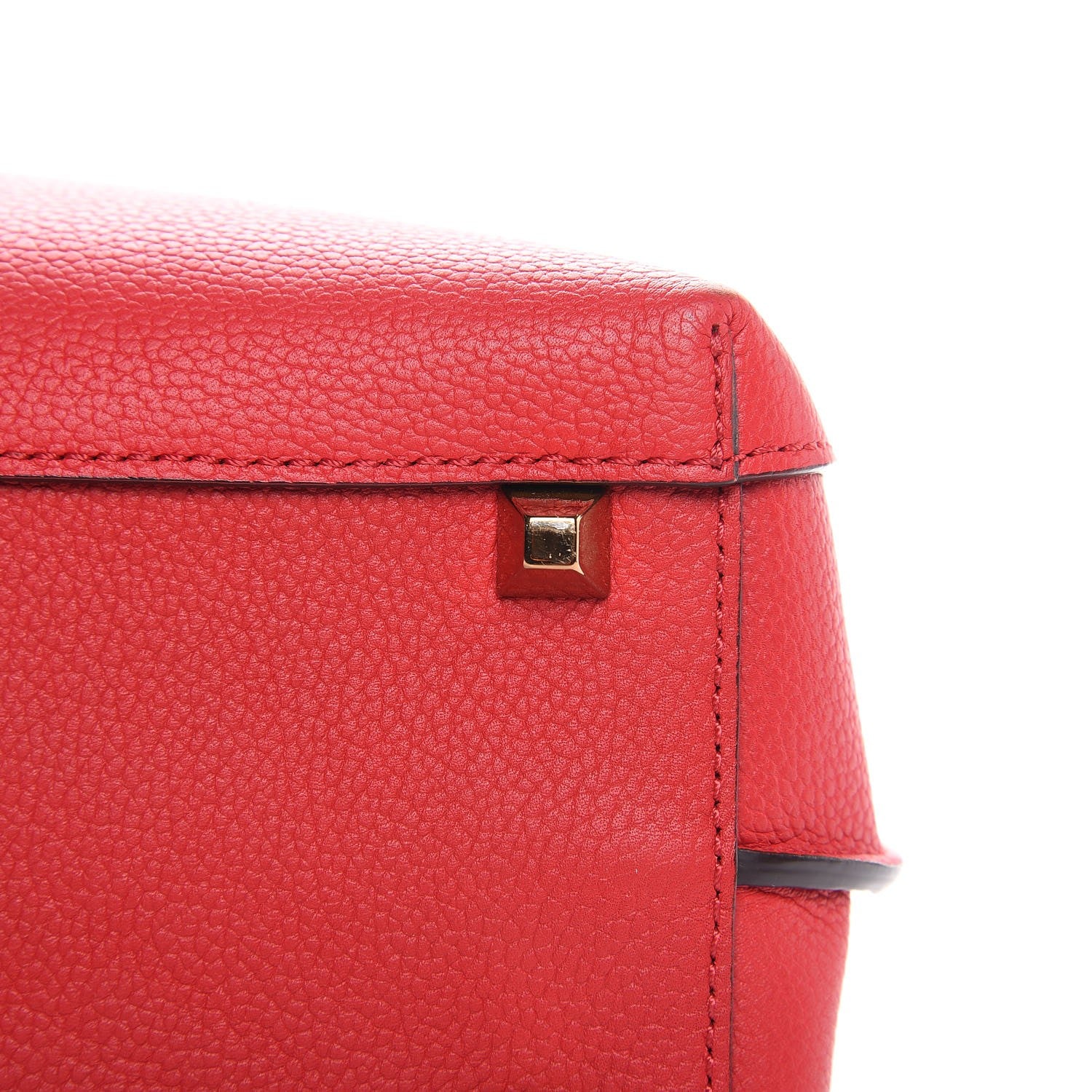 MCM Grained Calfskin Medium Milla Hobo Ruby Red 22 of 24