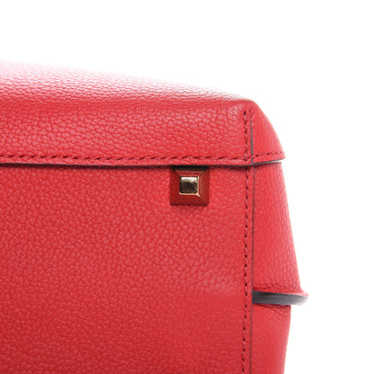 MCM Grained Calfskin Medium Milla Hobo Ruby Red 22 of 24