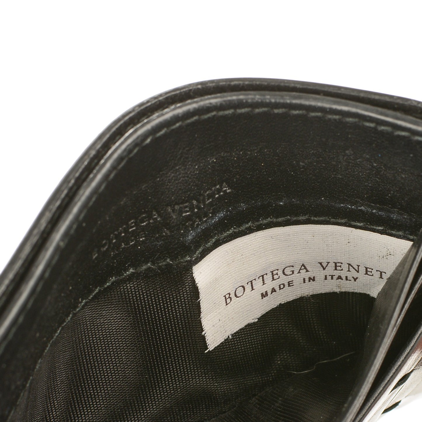 Nappa Intrecciato VN Card Case Nero Black