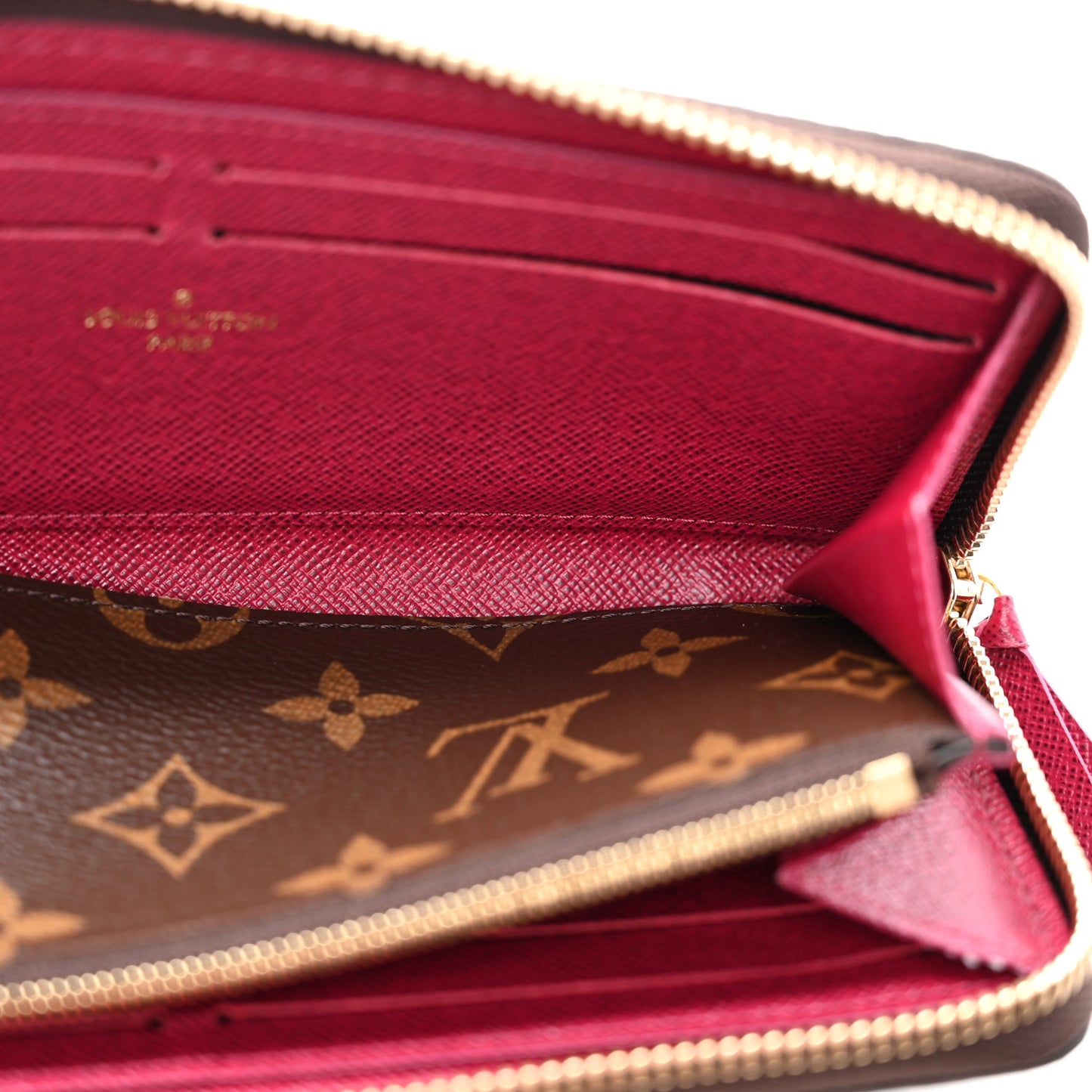 Monogram Clemence Wallet Fuchsia