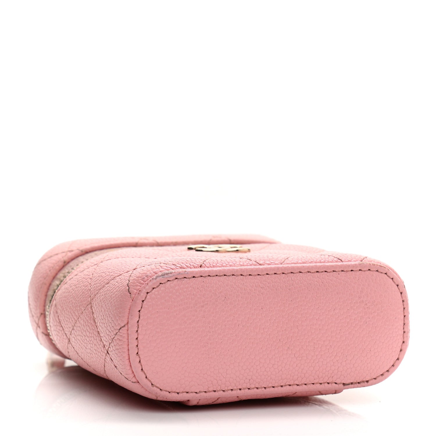 Chanel Caviar Quilted Small Handle With Care Vanity Case With Chain Pink 4 of 13