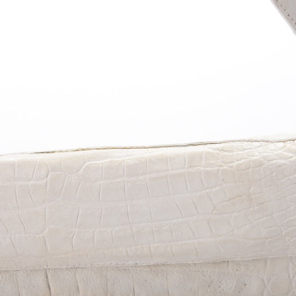 Nancy Gonzalez Crocodile Clutch White 9 of 9