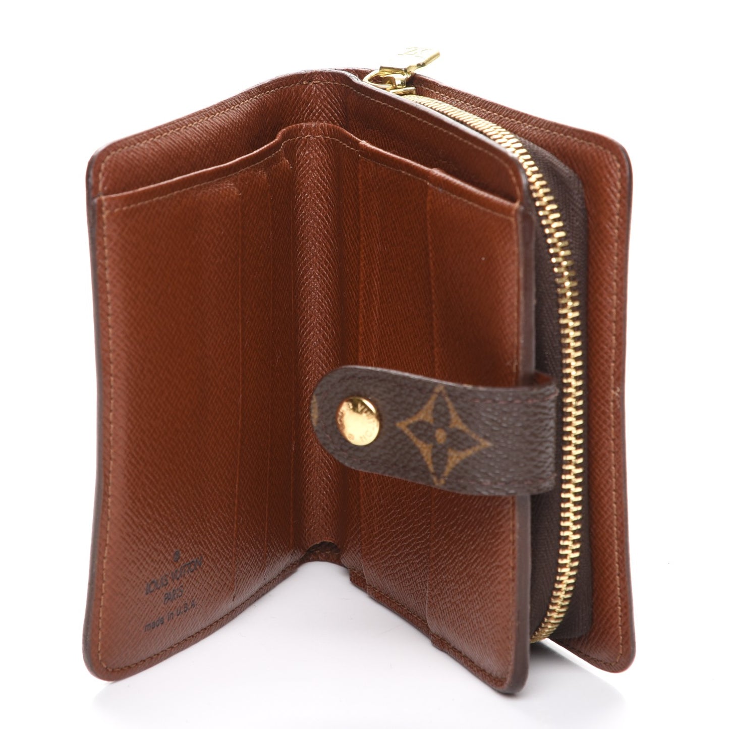 Monogram Compact Zippe Zipped Wallet
