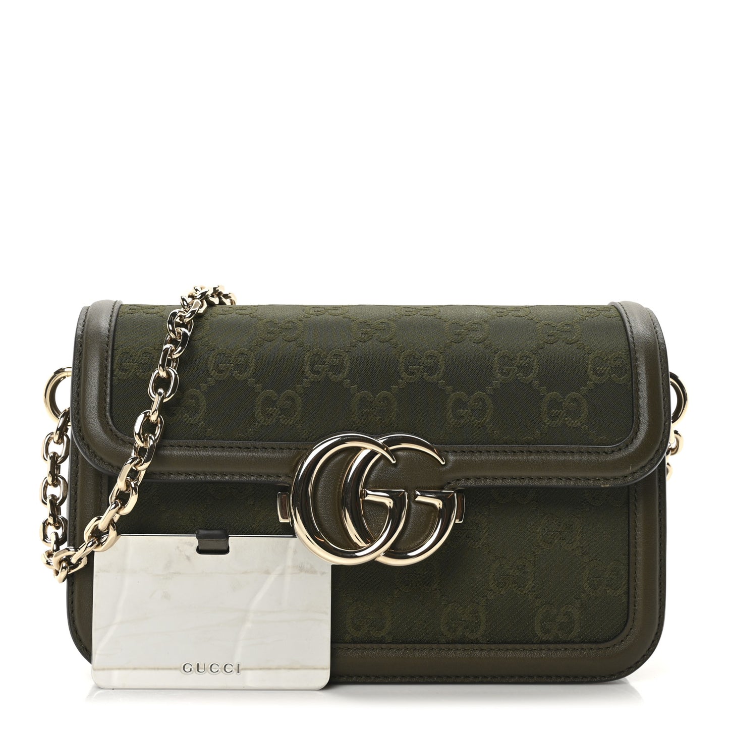 Monogram Go Small Shoulder Bag Forest Green