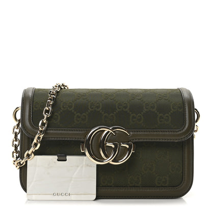 Gucci Monogram Go Small Shoulder Bag Forest Green 3 of 11