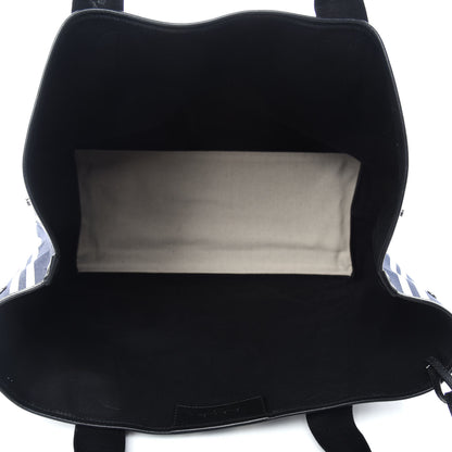 Balenciaga Canvas Navy Striped Cabas M Navy 6 of 18