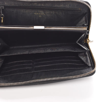 Chanel Caviar CC Timeless Large Zip Around Wallet Black 5 of 18
