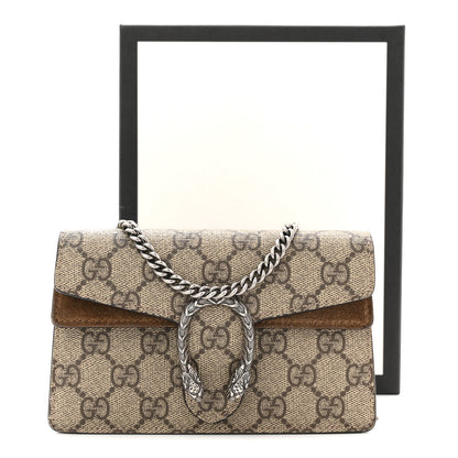 Gucci GG Supreme Monogram Super Mini Dionysus Shoulder Bag Taupe 12 of 12
