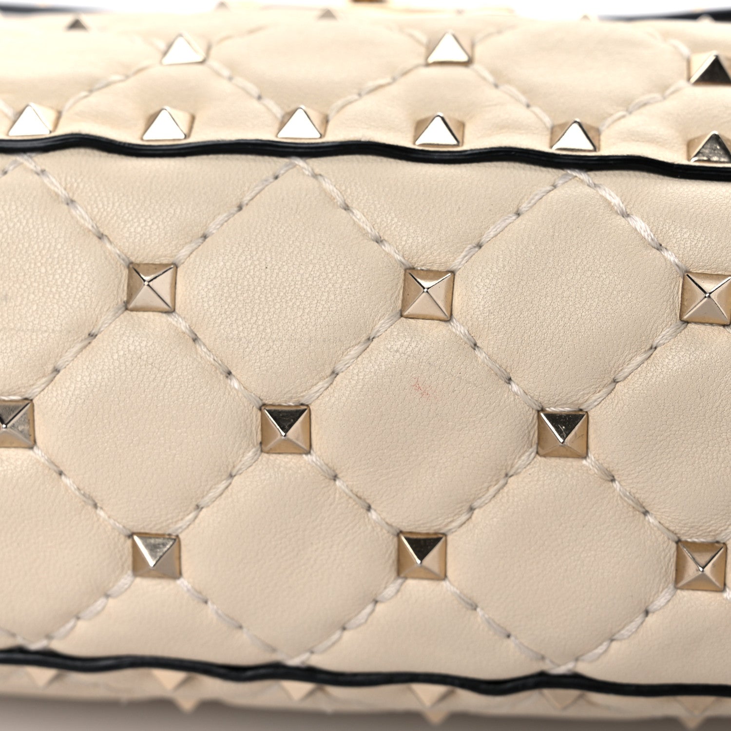 Valentino Garavani Nappa Medium Rockstud Spike Shoulder Bag Light Ivory 13 of 17