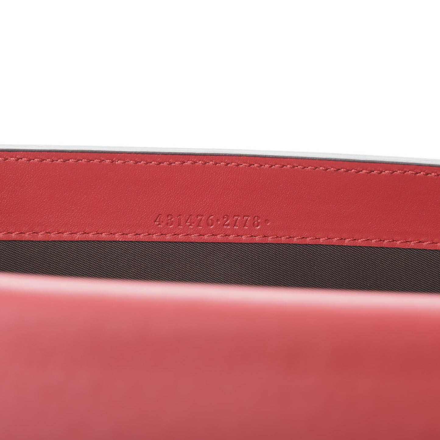 GG Supreme Monogram Mini Peony Pearly Clutch Red