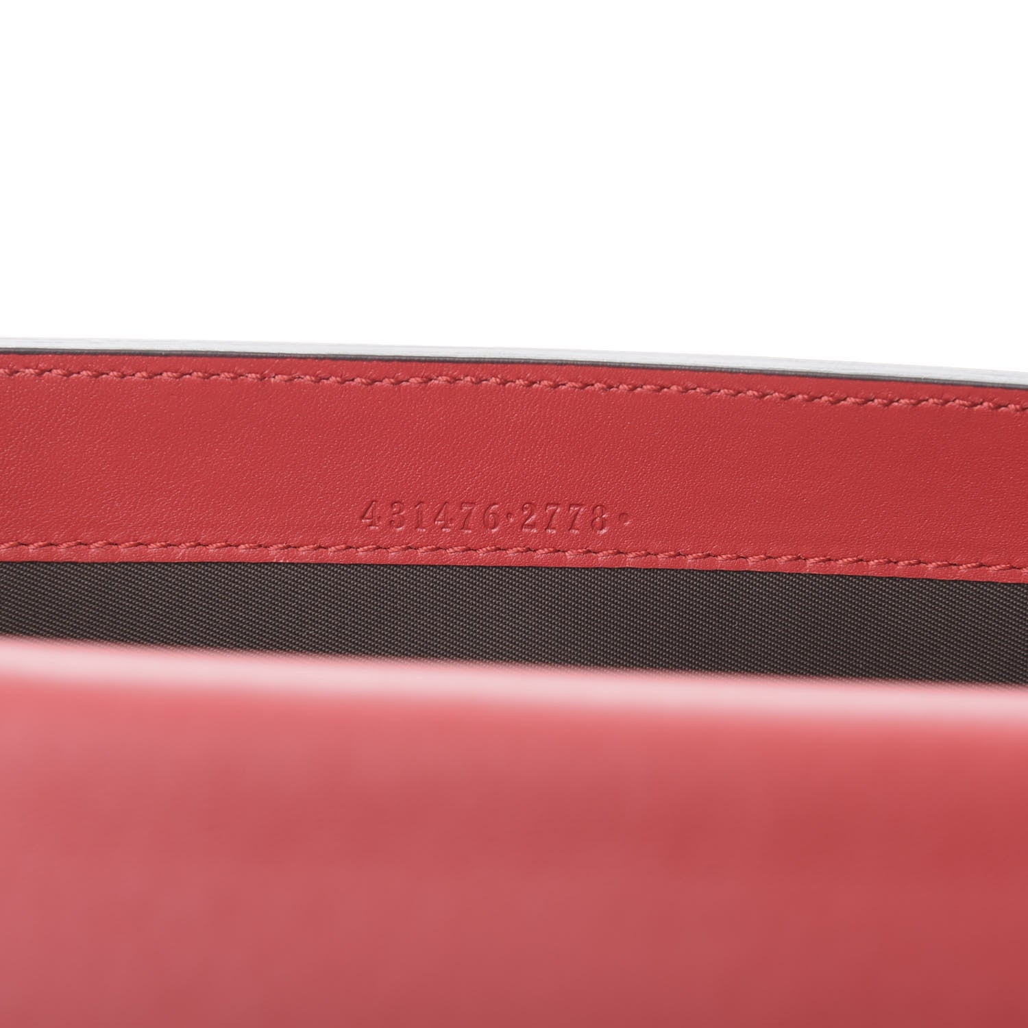 Gucci GG Supreme Monogram Mini Peony Pearly Clutch Red 7 of 7
