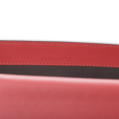 Gucci GG Supreme Monogram Mini Peony Pearly Clutch Red 7 of 7