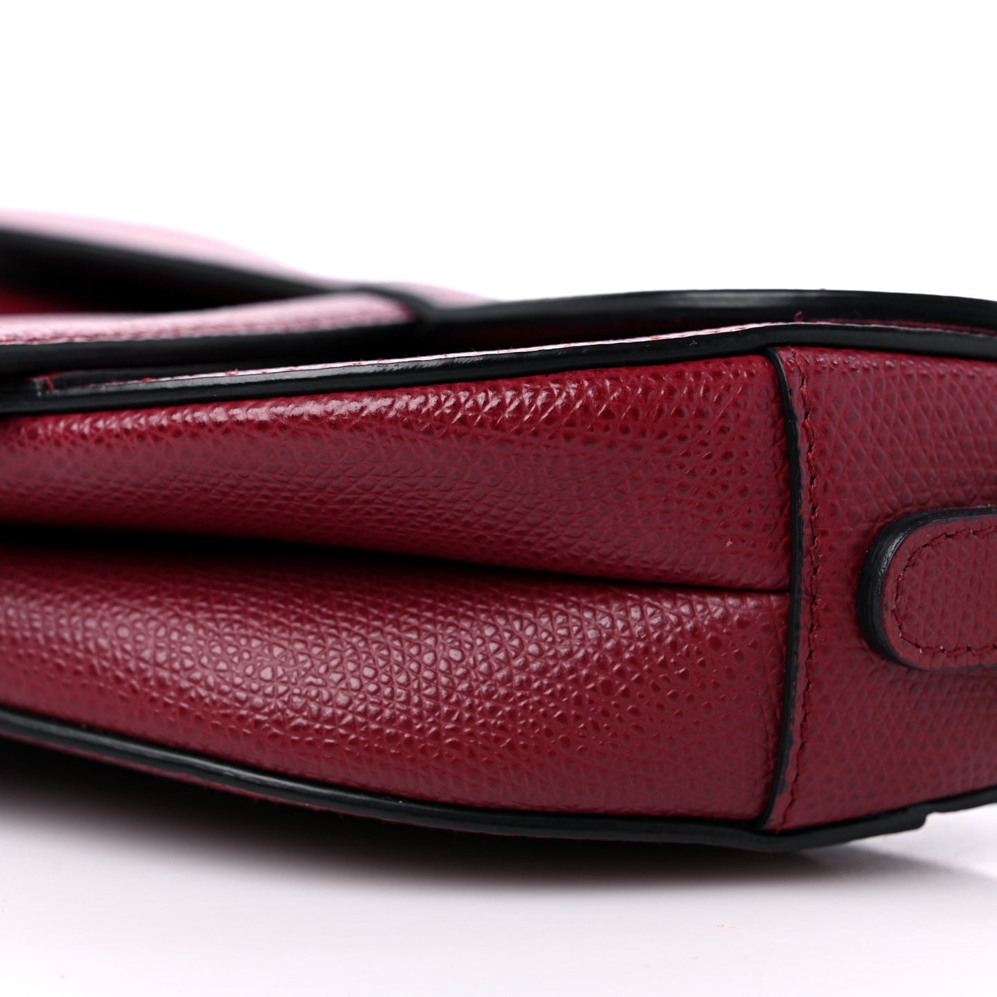 Calfskin Mini Saddle Bag Red