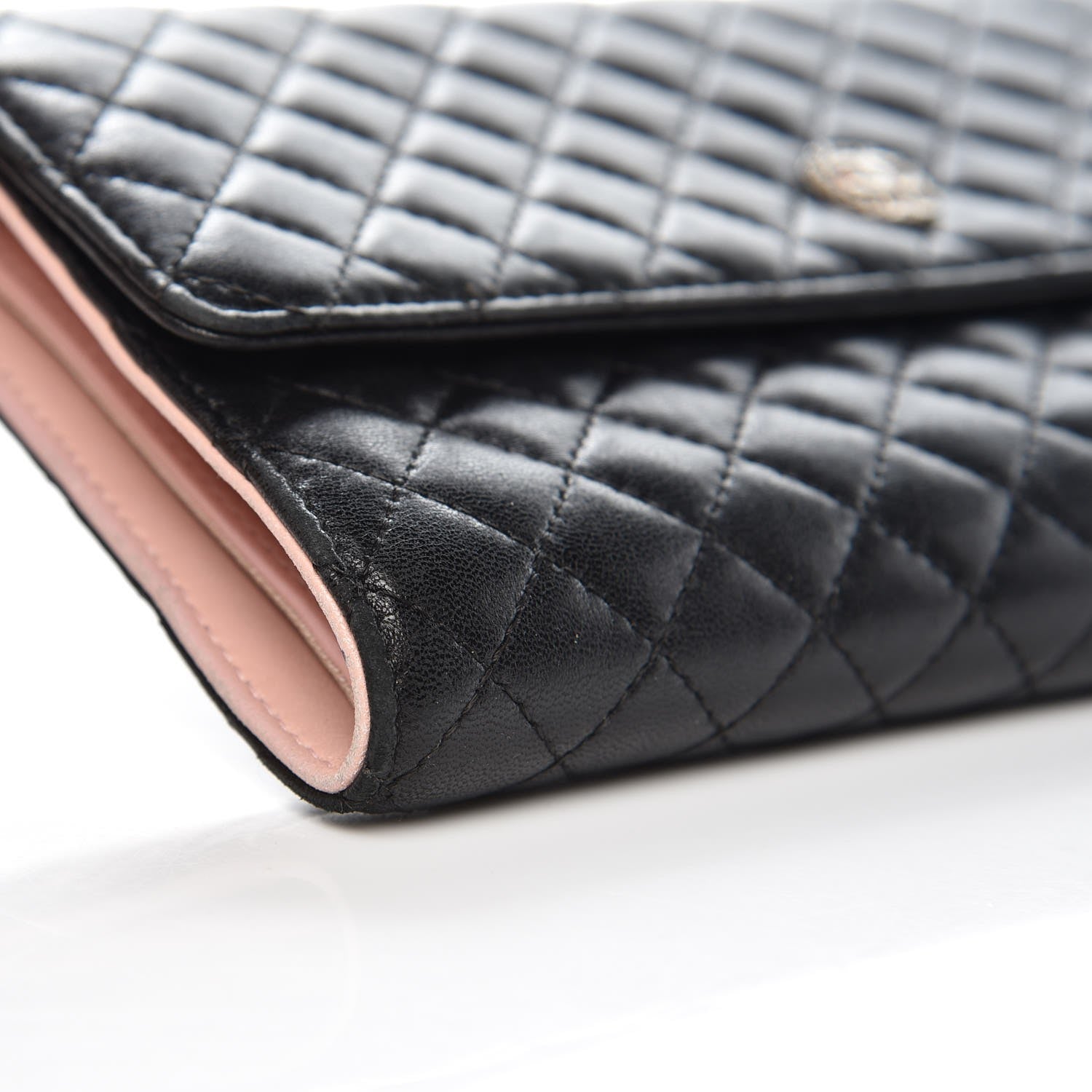 Chanel Lambskin Micro Quilted Tri-Fold Wallet Black 11 of 17