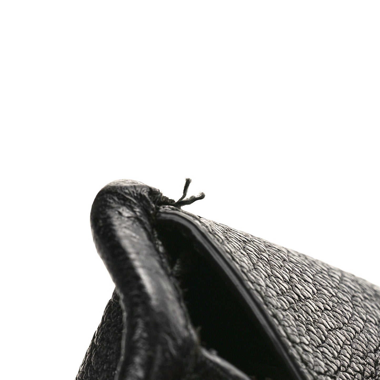 Chevre Silver Metallic Edge Hardware City Black