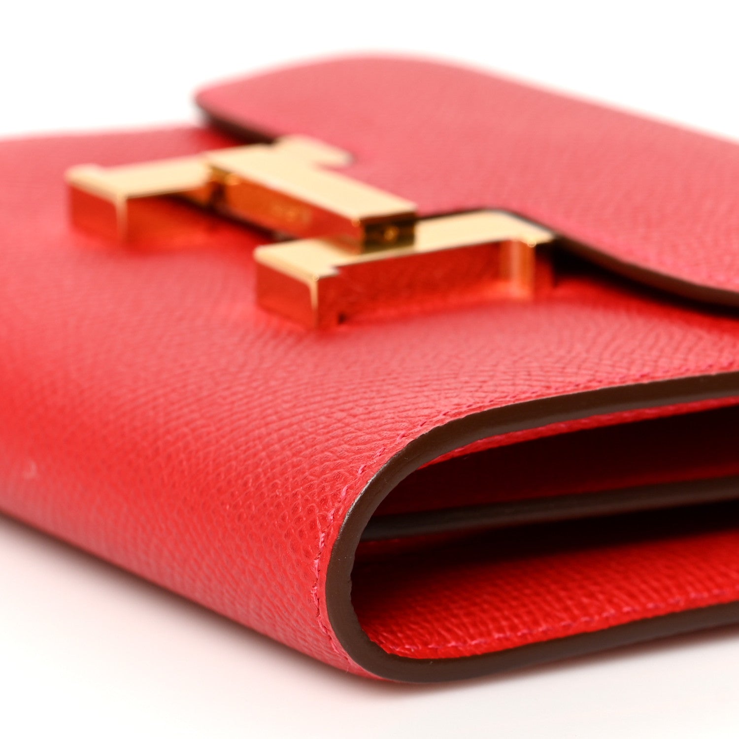Hermes Epsom Constance Short Wallet Rouge Casaque 11 of 11