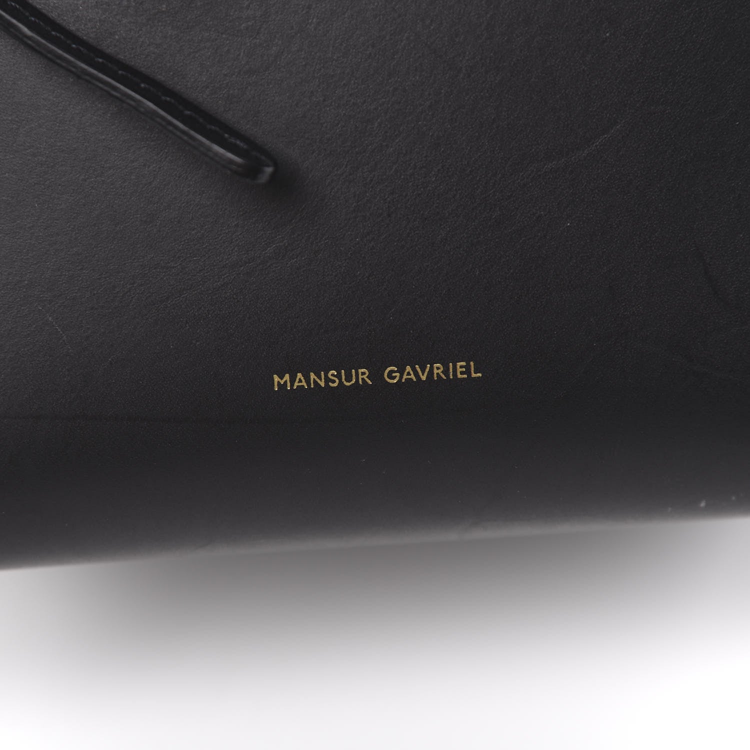 Mansur Gavriel Vegetable Tanned Calfskin Mini Bucket Bag Black Flamma 6 of 10