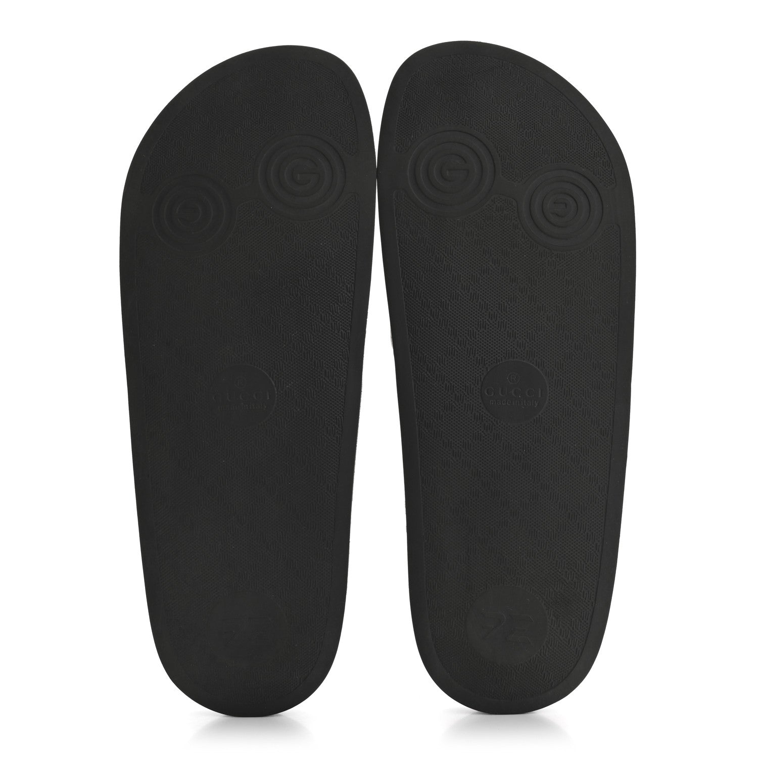 Gucci GG Supreme Monogram Mens Slide Sandals 9 Grey Black 6 of 9