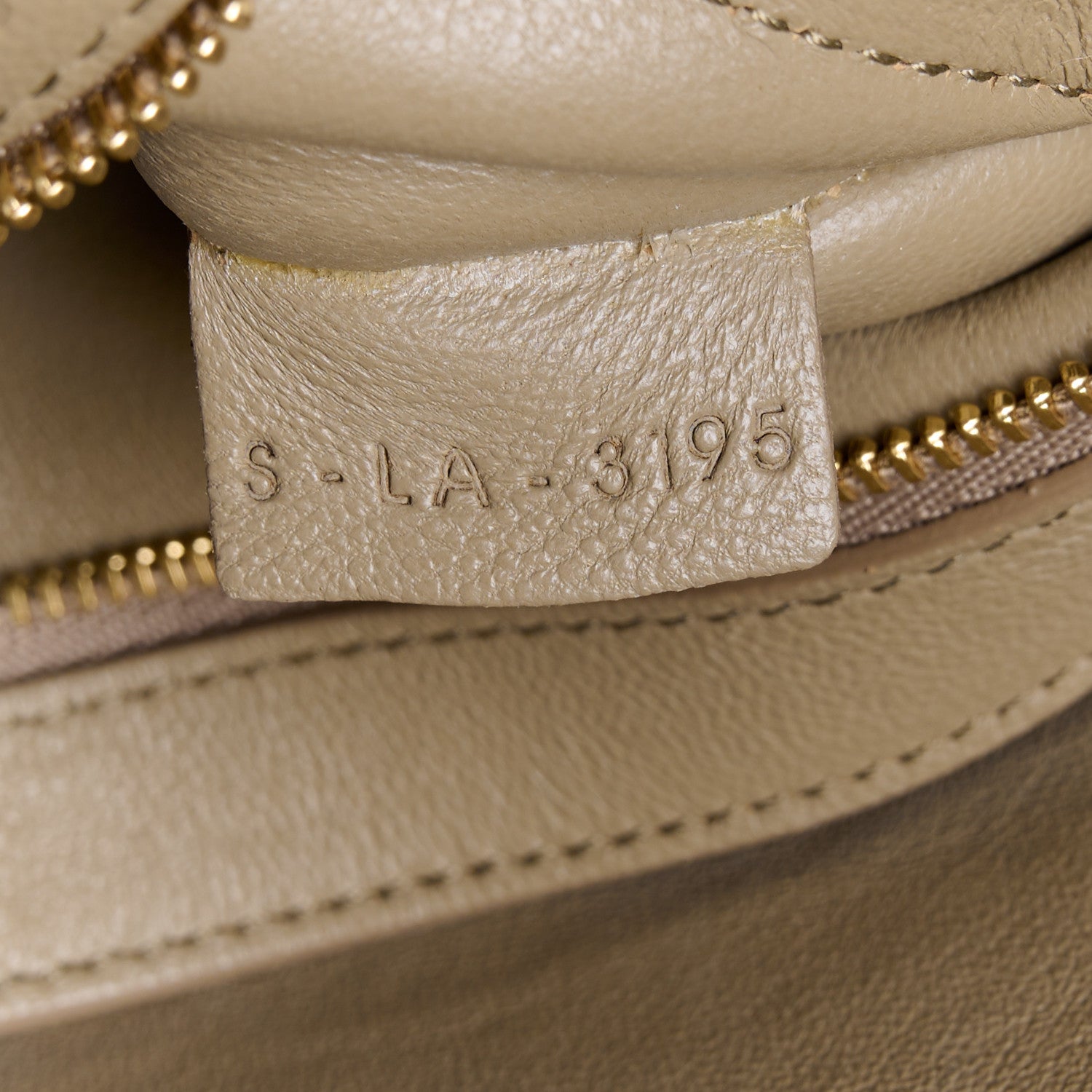 Celine Crocodile Embossed Nubuck Small Belt Cabas Phantom Beige 7 of 12